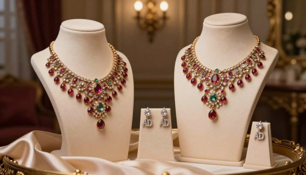 AD vs Kundan jewellery